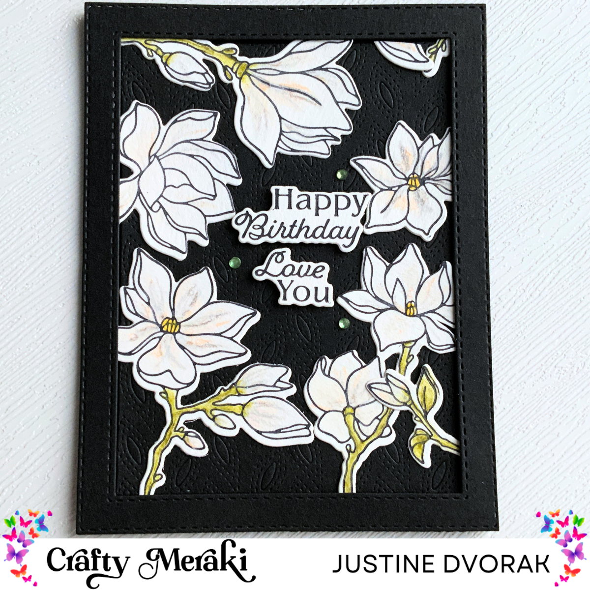 Crafty Meraki Fern Lattice Background A2