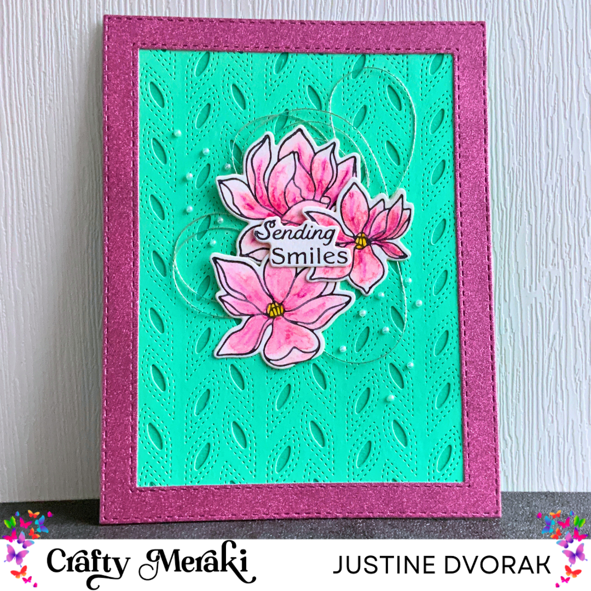 Crafty Meraki Fern Lattice Background A2