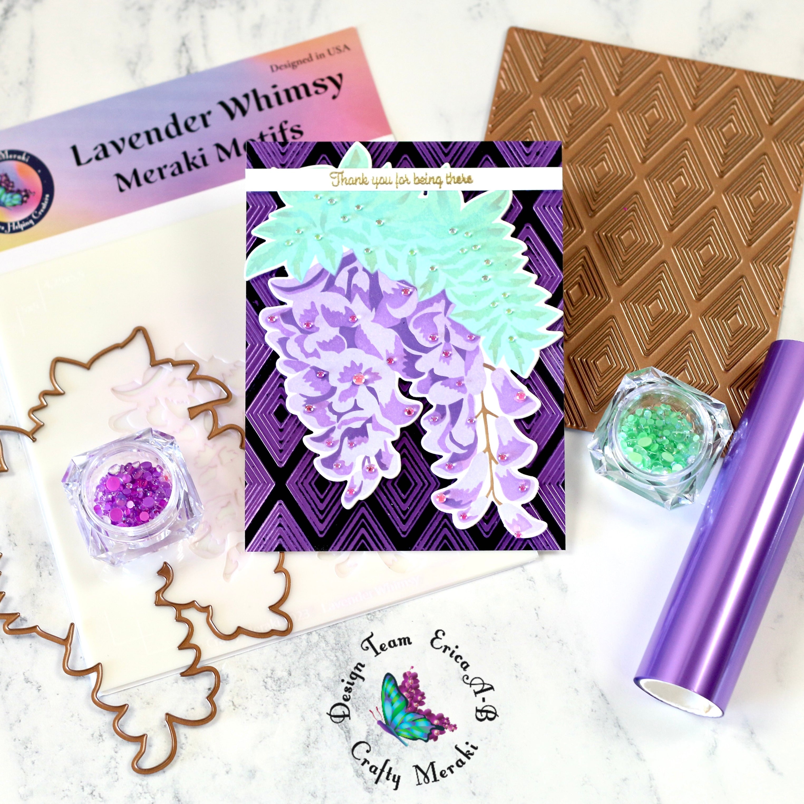 Crafty Meraki Diamond Dazzle Hot Foil Plate