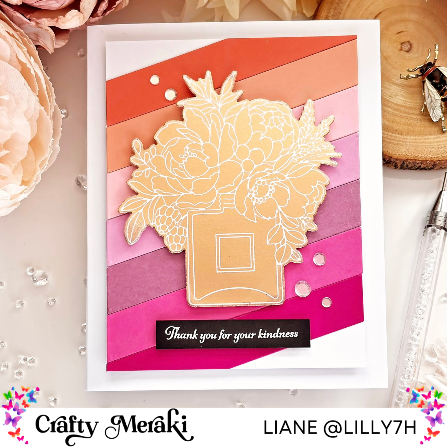 Crafty Meraki Gilded Holiday Expressions Press-Tacular Plate