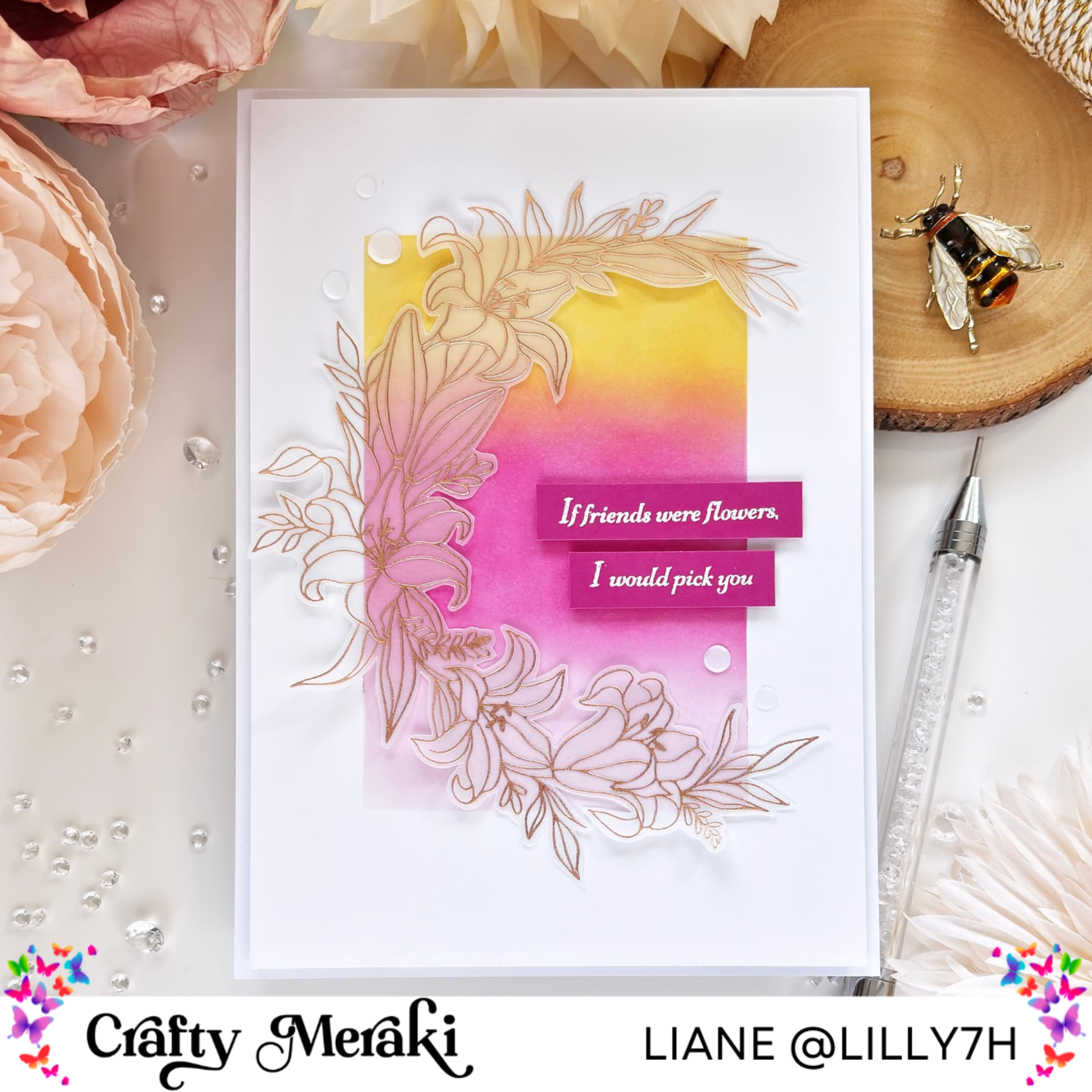 Crafty Meraki Lily Serenade Press-Tacular Plate