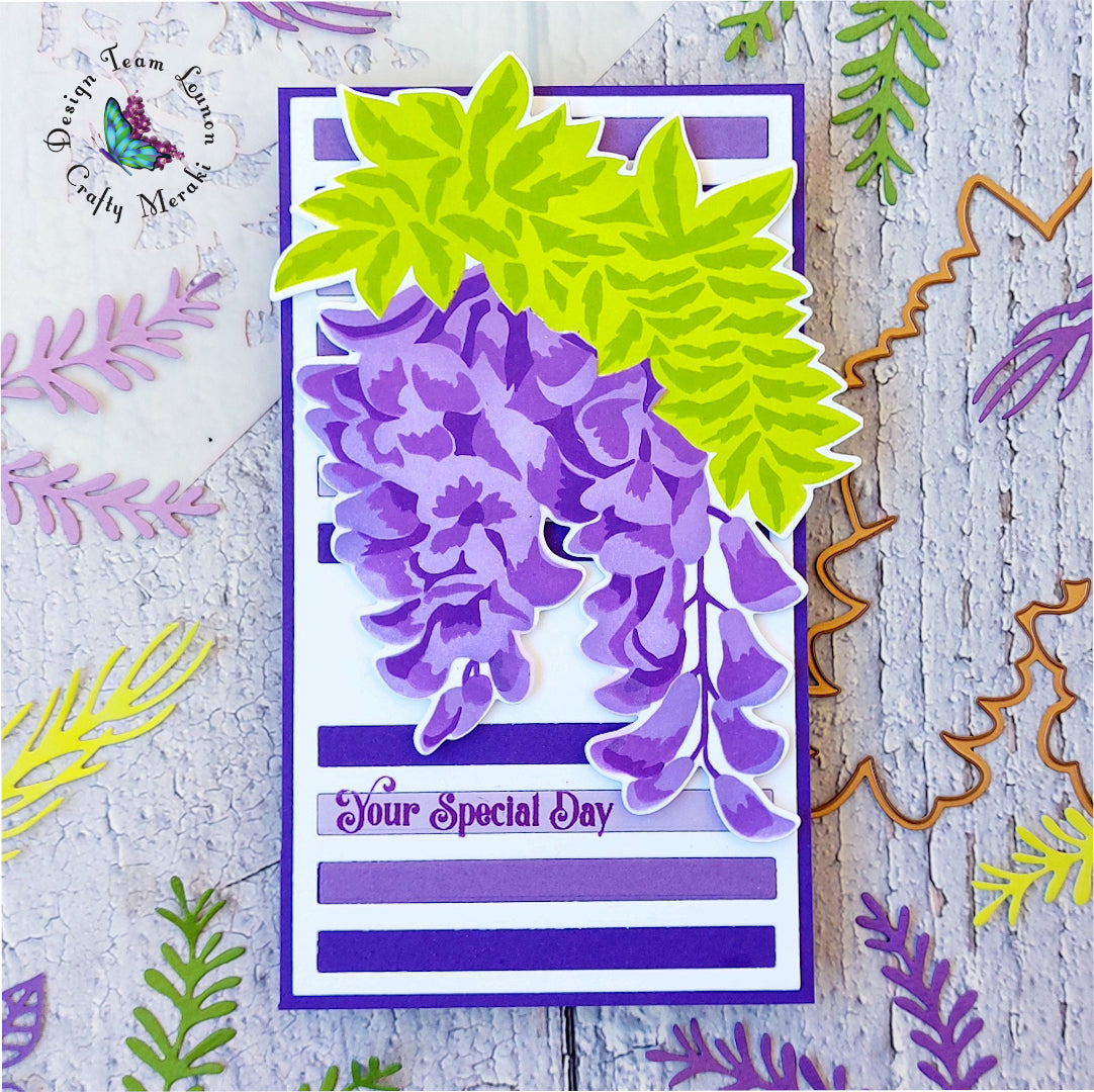 Crafty Meraki Lavender Whimsy Coordinating Die Set