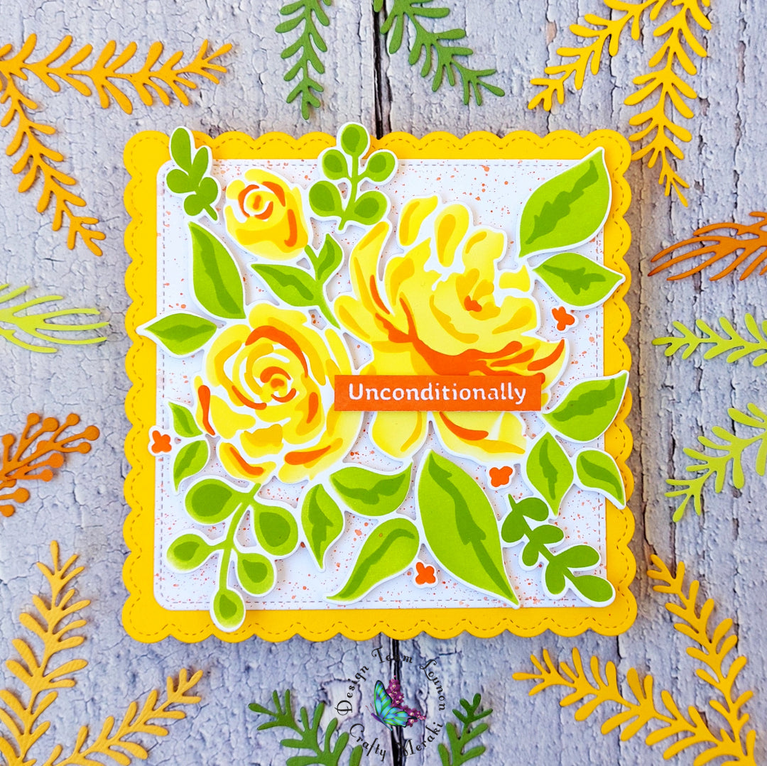 Crafty Meraki Damask Layering Stencil Set