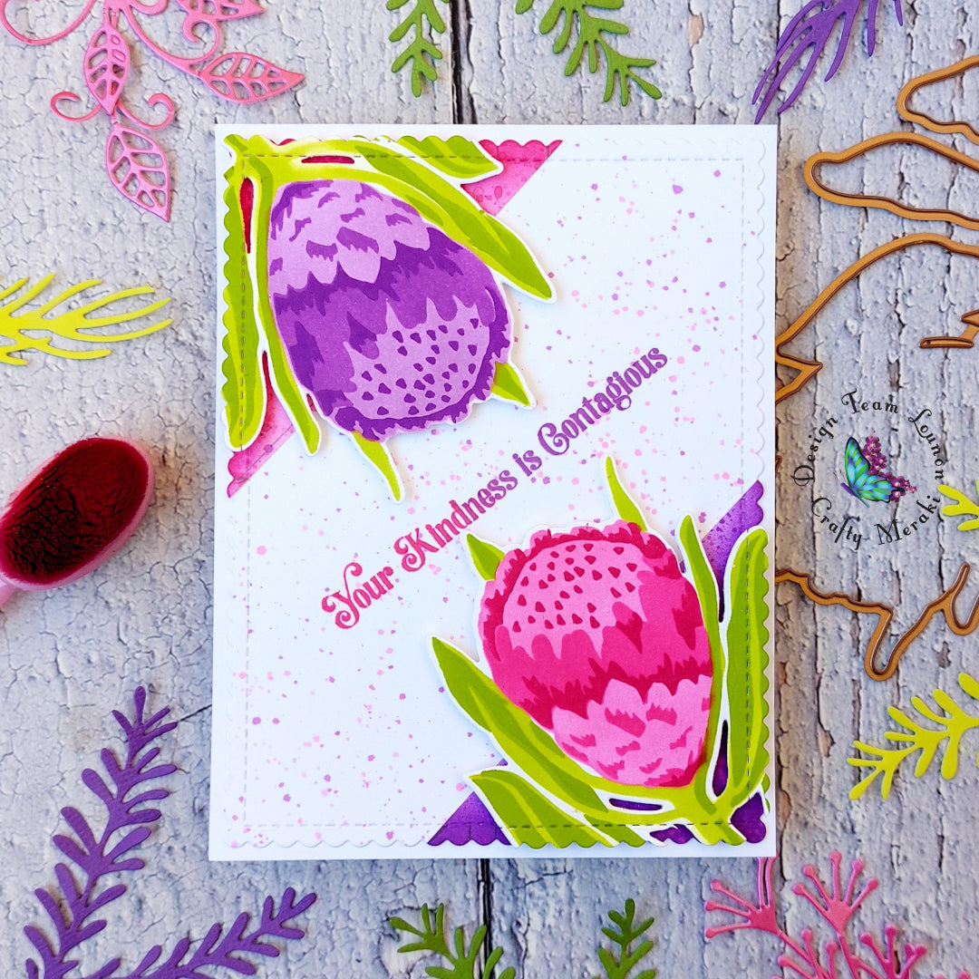 Crafty Meraki Protea Paradise Coordinating Dies Set