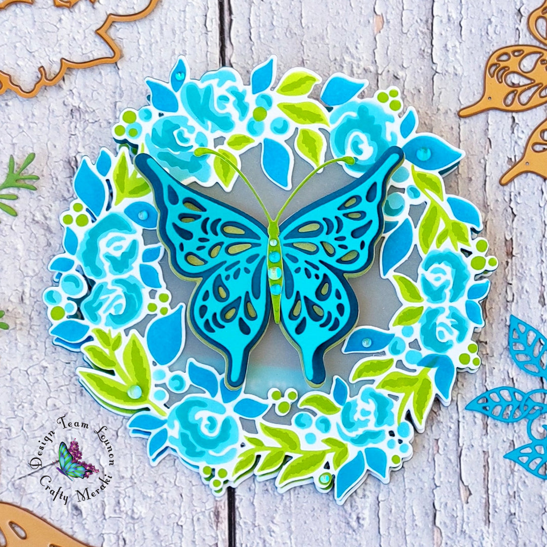 Crafty Meraki Blooming Halo Coordinating Die Set