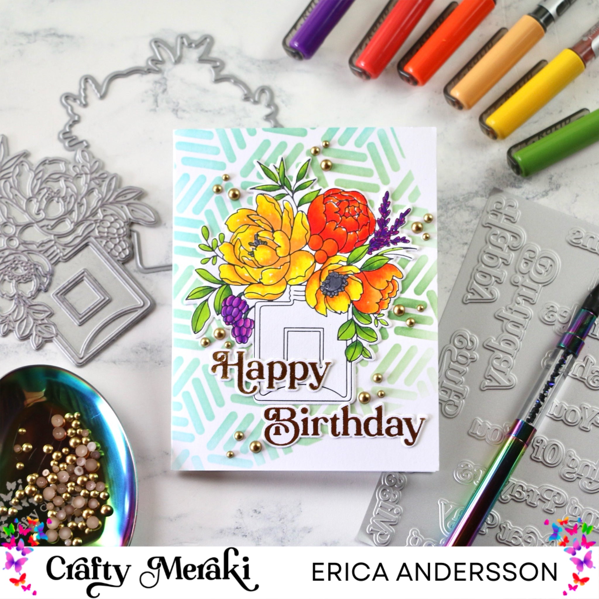 Crafty Meraki Gilded Expressions Press-Tacular Plate