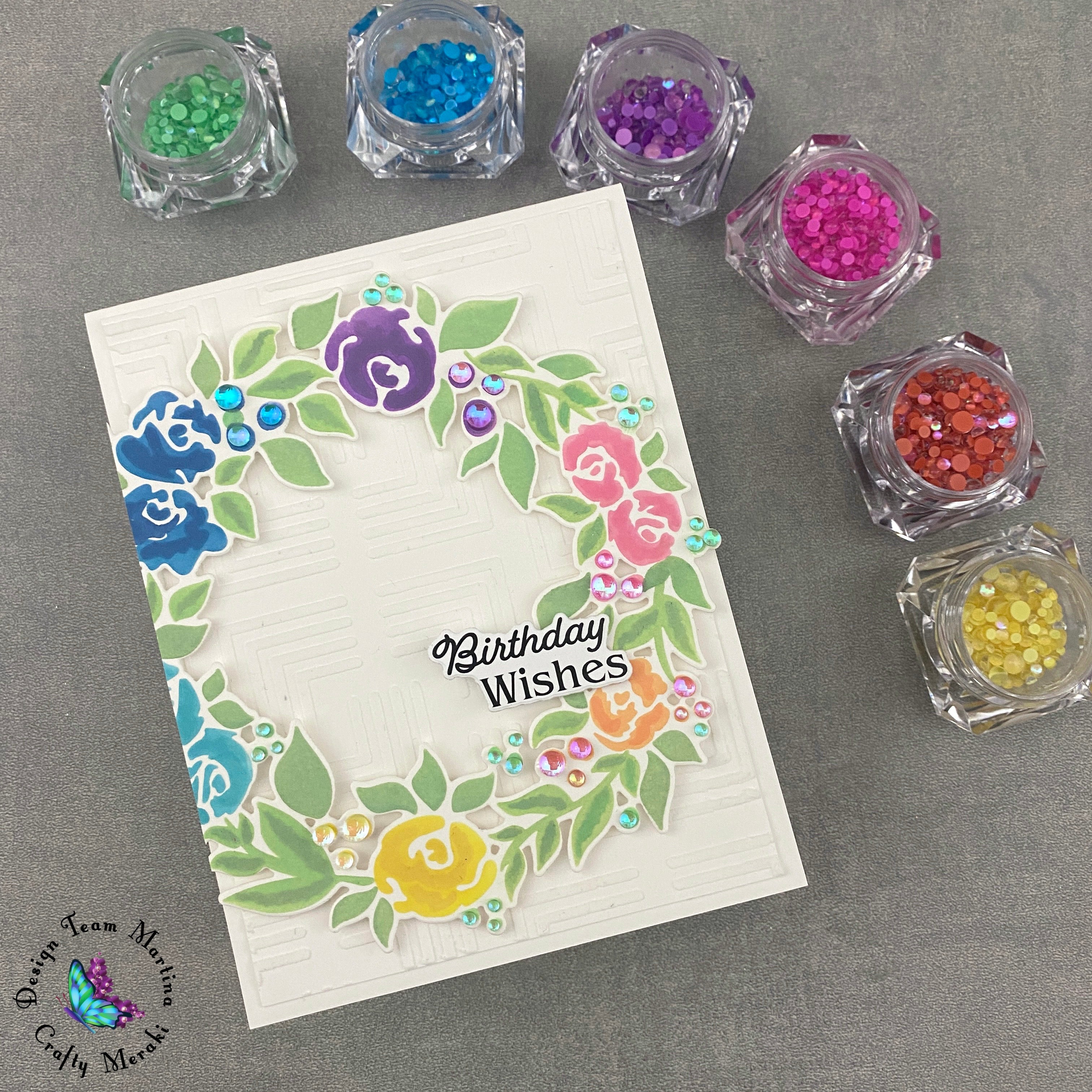 Crafty Meraki Blooming Halo Layering Stencil Set