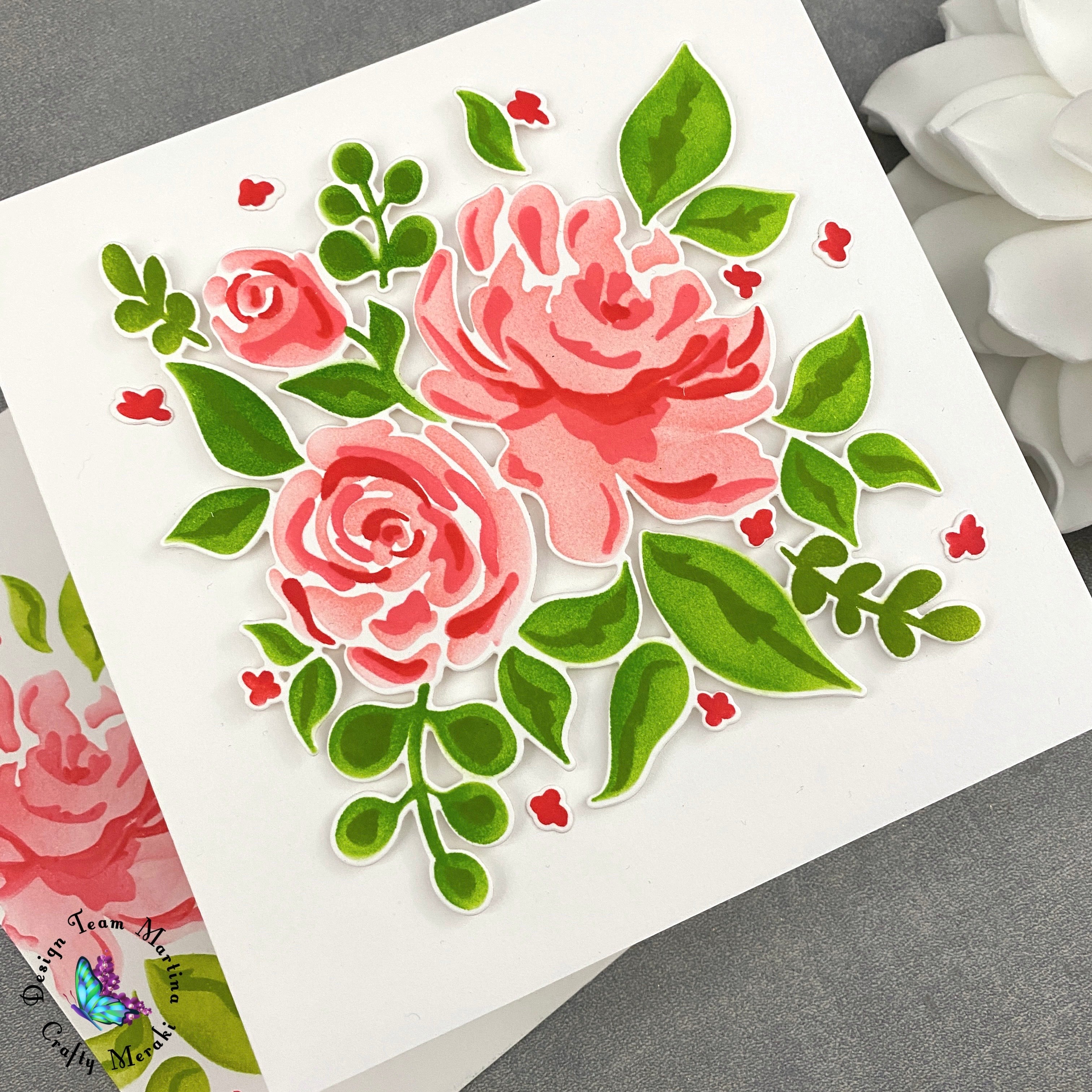 Crafty Meraki Damask Layering Stencil Set