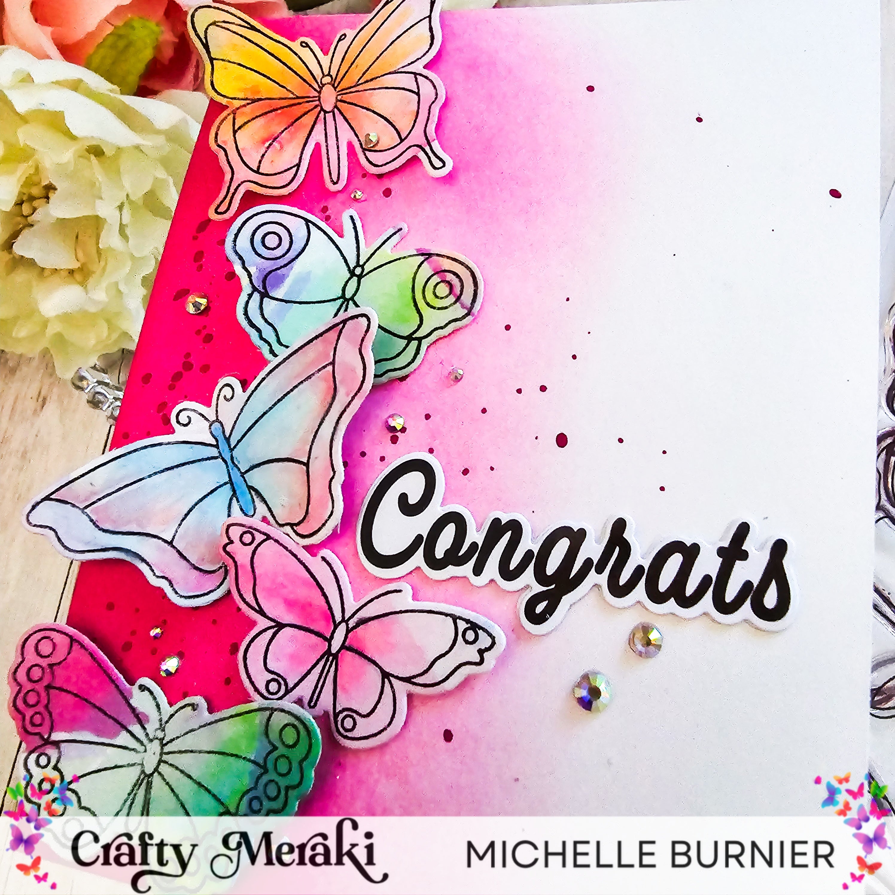 Crafty Meraki Gilded Greetings Coordinating Die