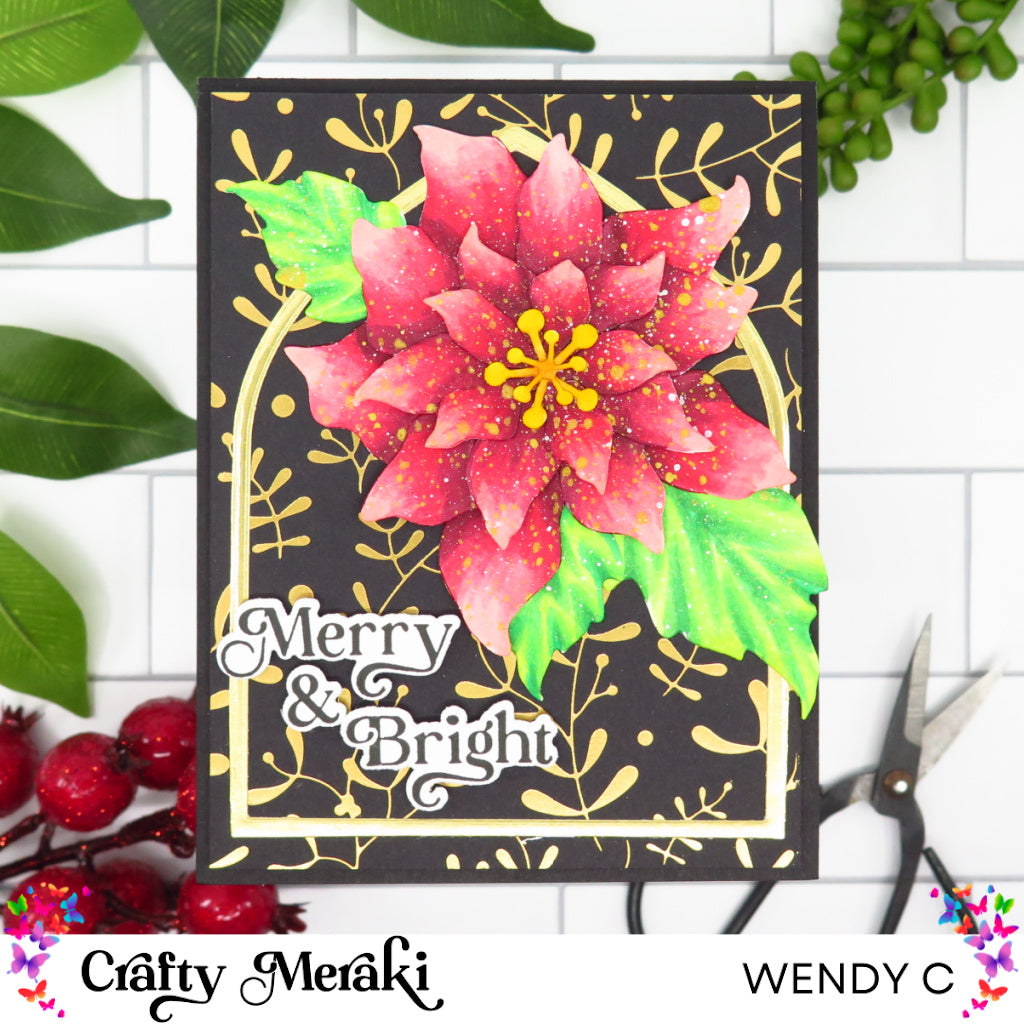 Crafty Meraki Gilded Holiday Expressions Press-Tacular Plate