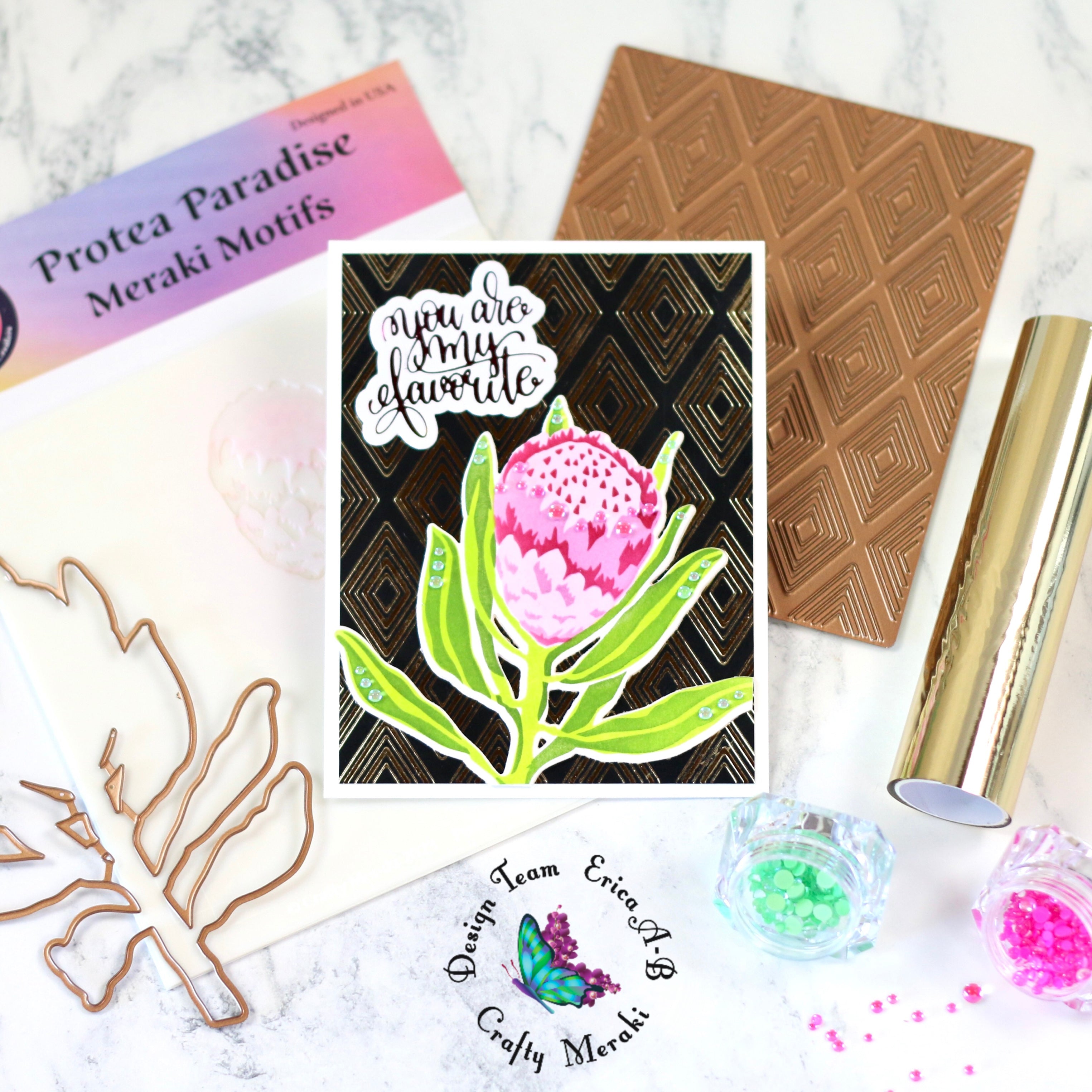 Crafty Meraki Diamond Dazzle Hot Foil Plate