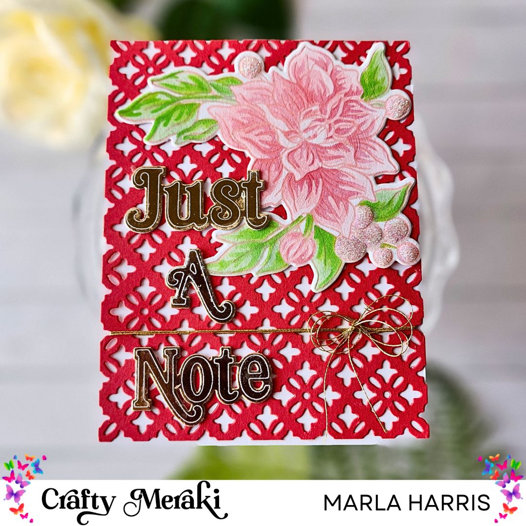 Crafty Meraki Crimson Charm Layering Stencil set