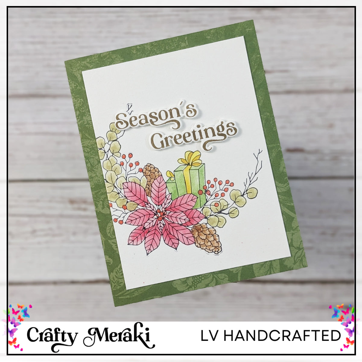 Crafty Meraki Gilded Holiday Expressions Press-Tacular Plate