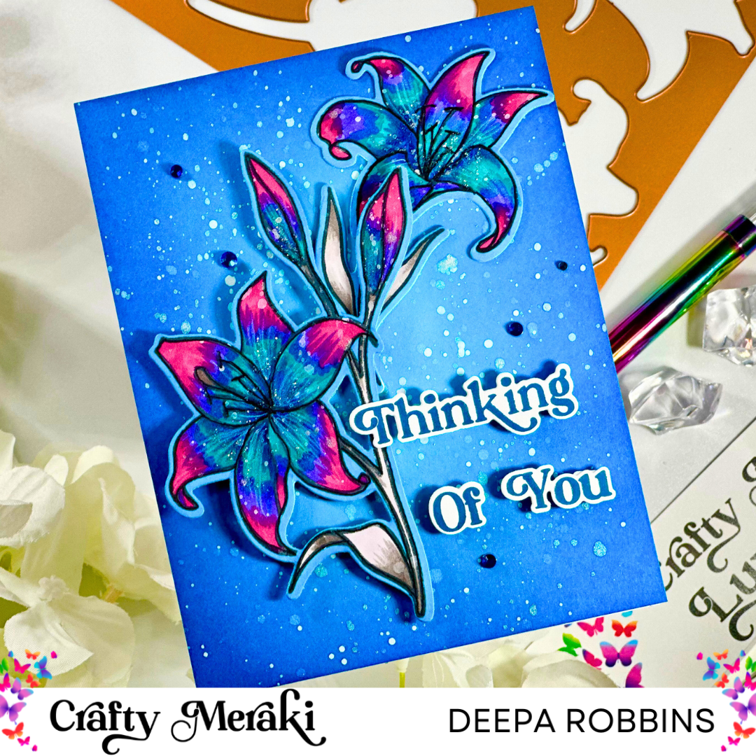 Crafty Meraki Luxe Lilies Stamp Set