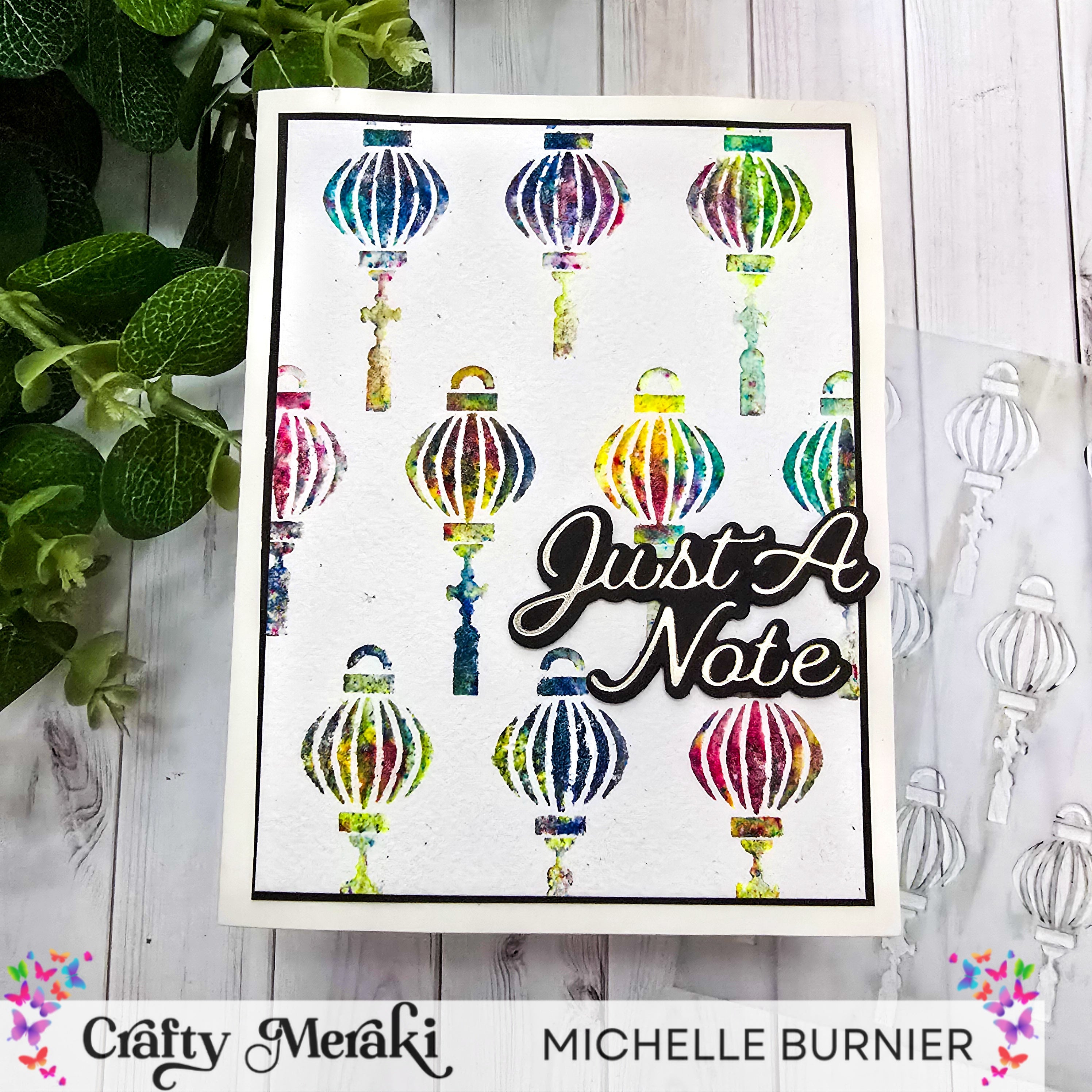 Crafty Meraki Lucky Lanterns Stencil
