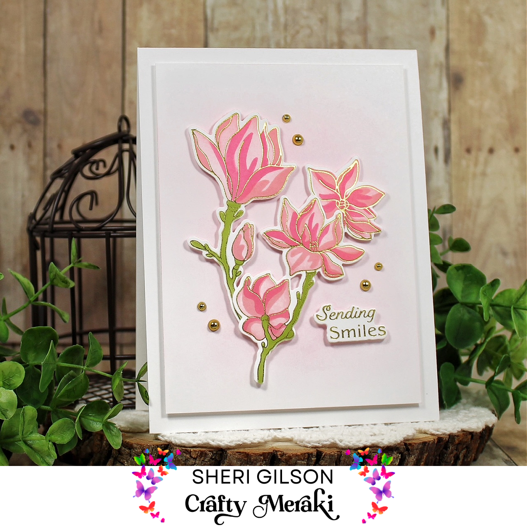 Crafty Meraki Whimsical Magnolias Coordinating Meraki Para-Dies