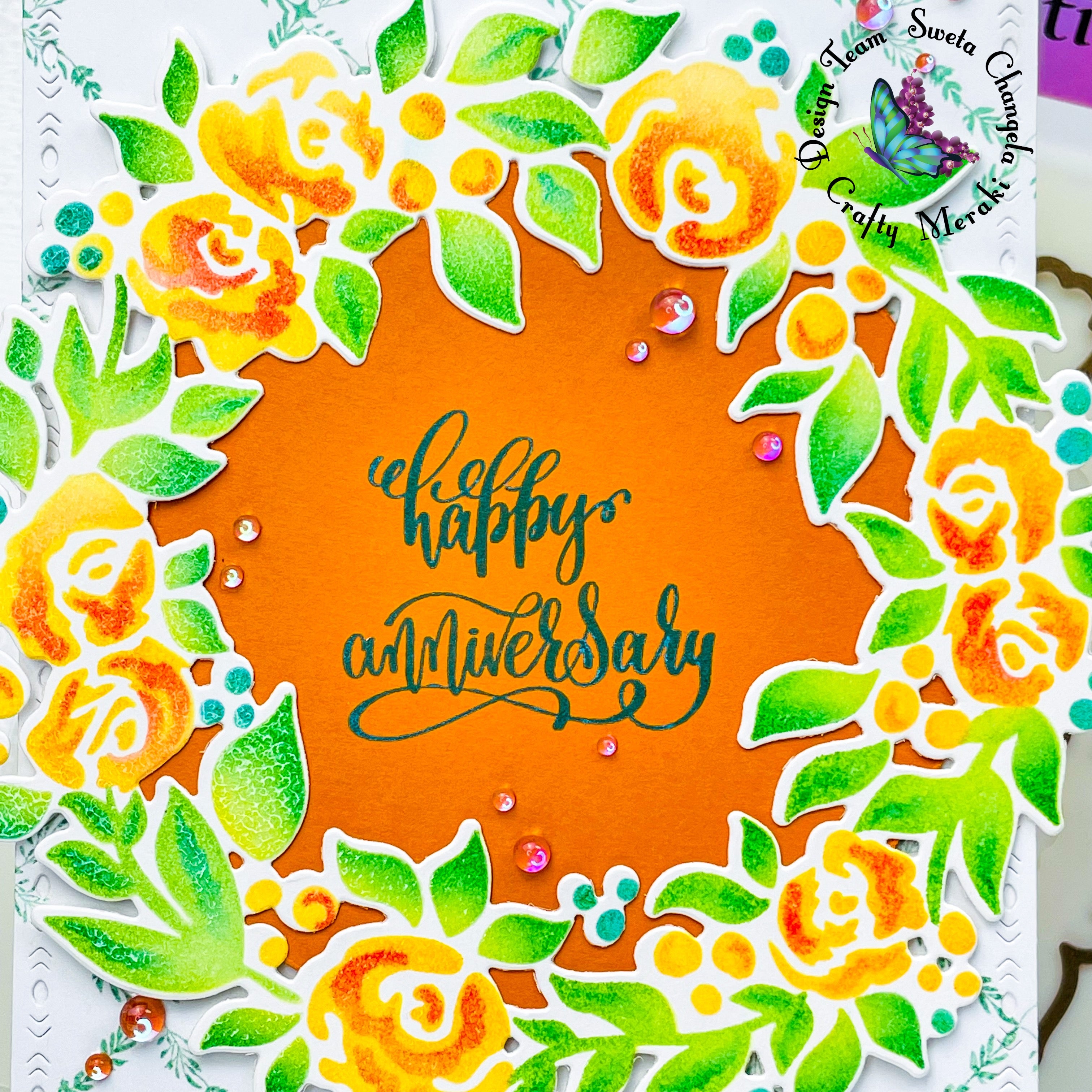 Crafty Meraki Blooming Halo Layering Stencil Set