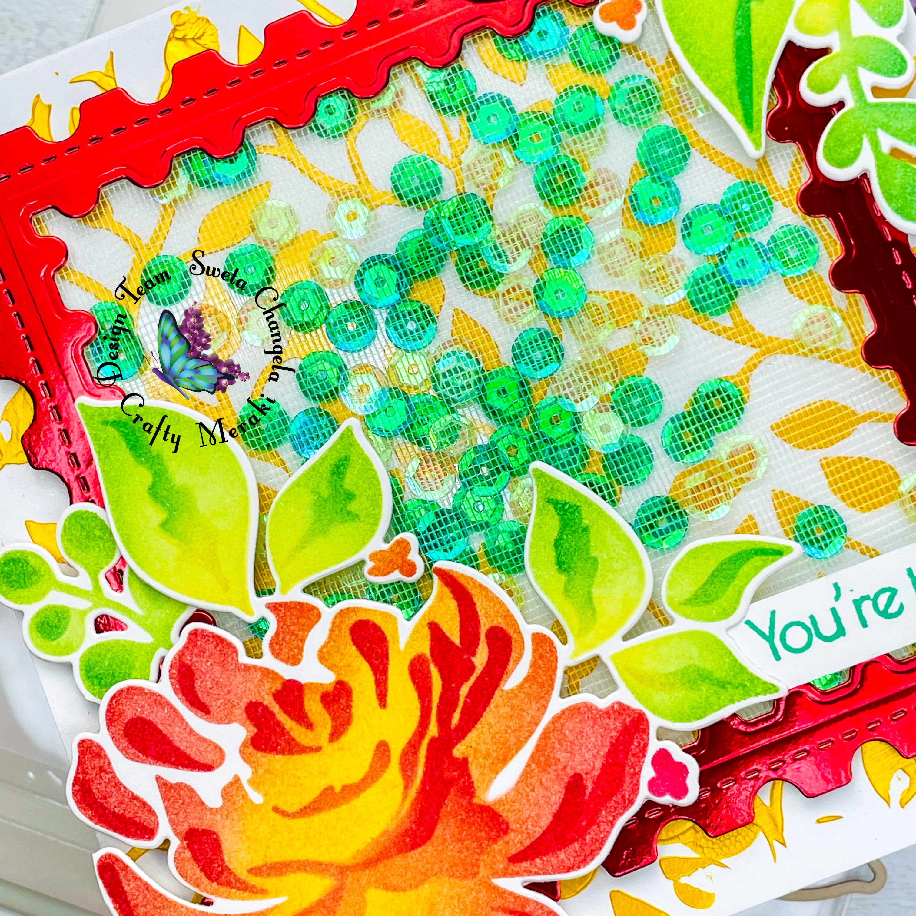 Crafty Meraki Damask Layering Stencil Set
