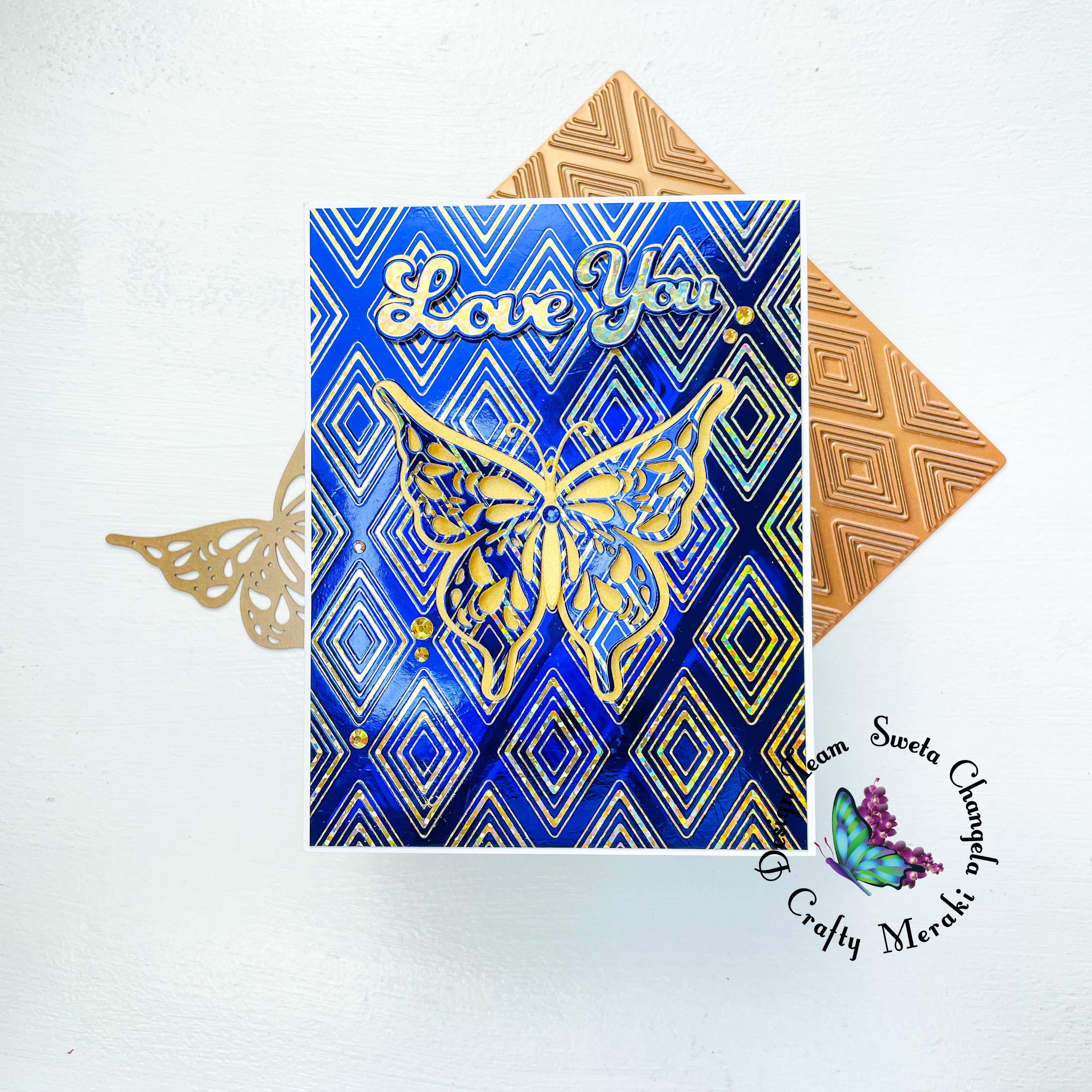 Crafty Meraki Diamond Dazzle Hot Foil Plate