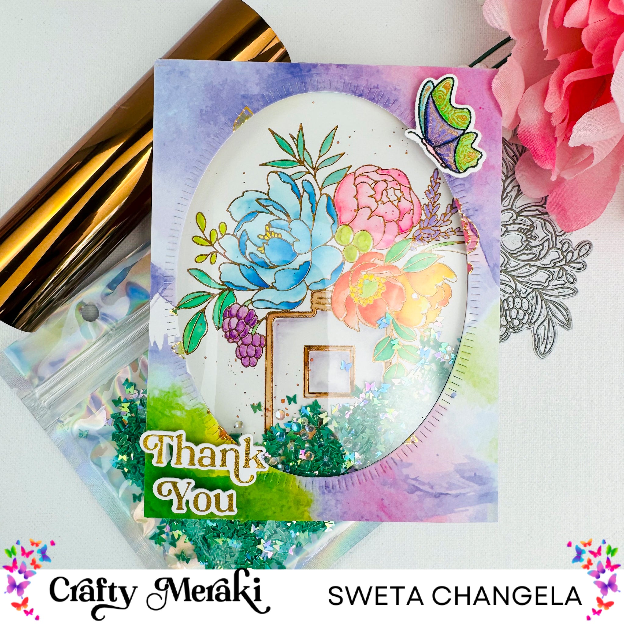 Crafty Meraki Gilded Expressions Press-Tacular Plate