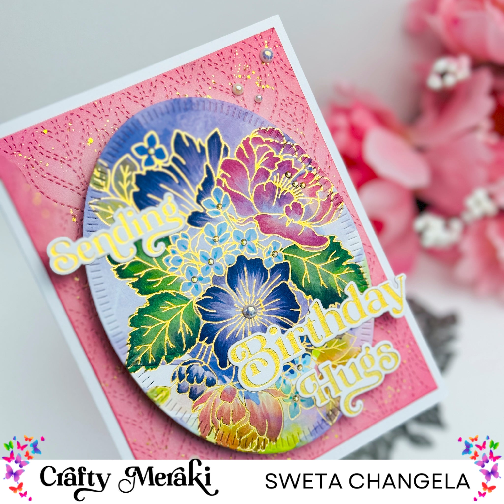 Crafty Meraki Gilded Expressions Press-Tacular Plate