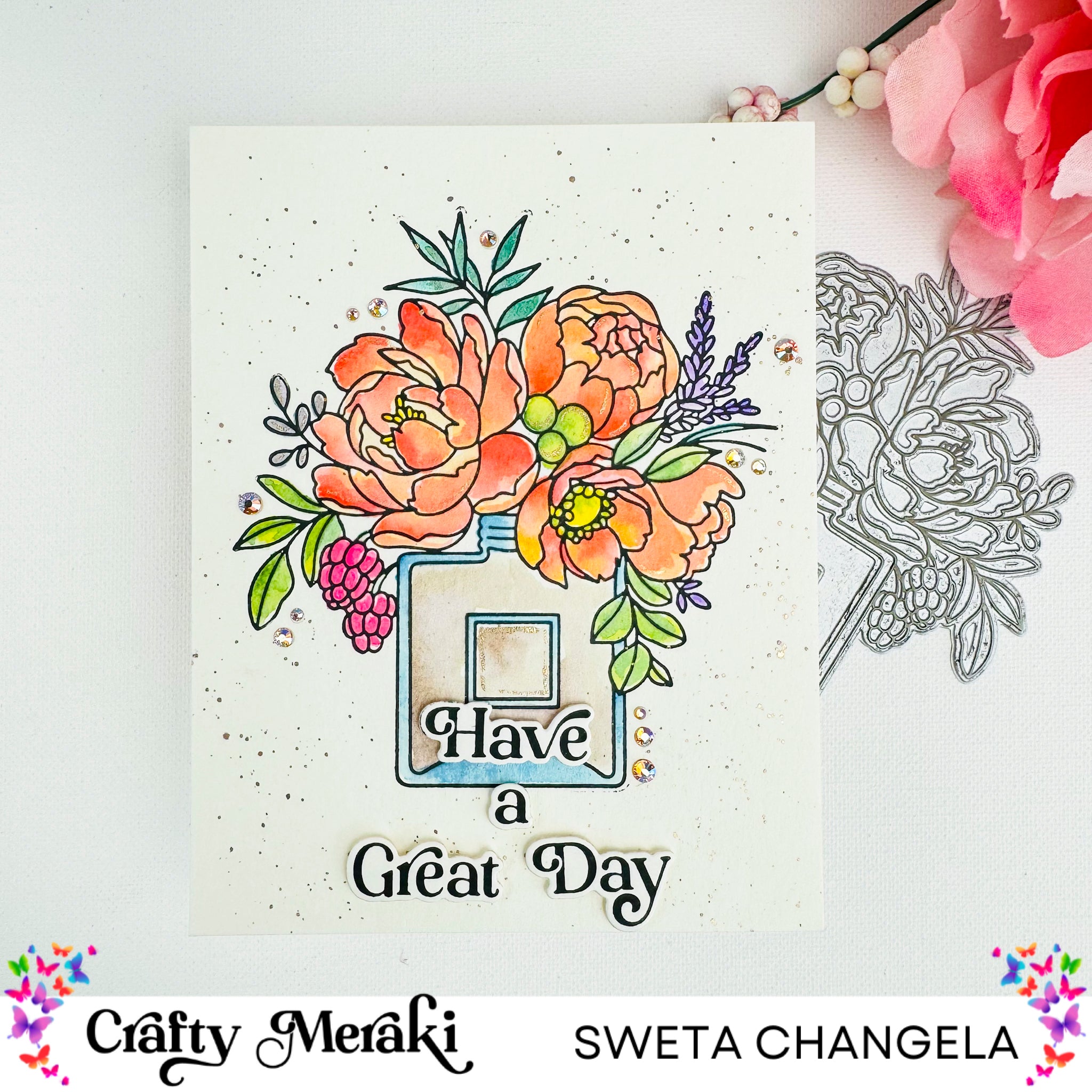 Crafty Meraki Gilded Expressions Press-Tacular Plate
