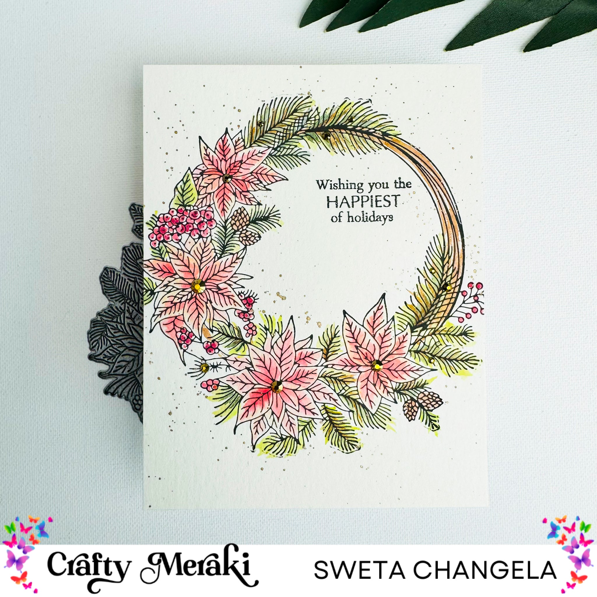Crafty Meraki Stella Wreath Press-Tacular Plate