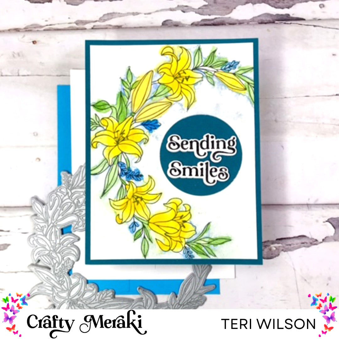 Crafty Meraki Gilded Holiday Expressions Press-Tacular Plate