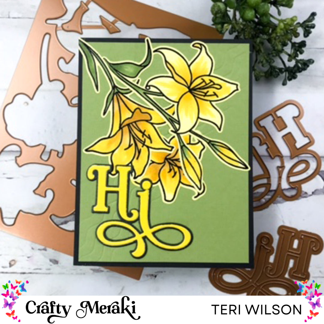 Crafty Meraki Luxe Lilies Coordinating Die