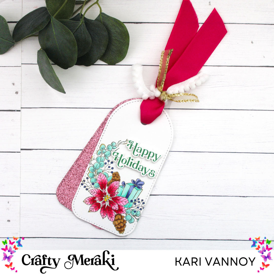Crafty Meraki Gilded Holiday Expressions Press-Tacular Plate