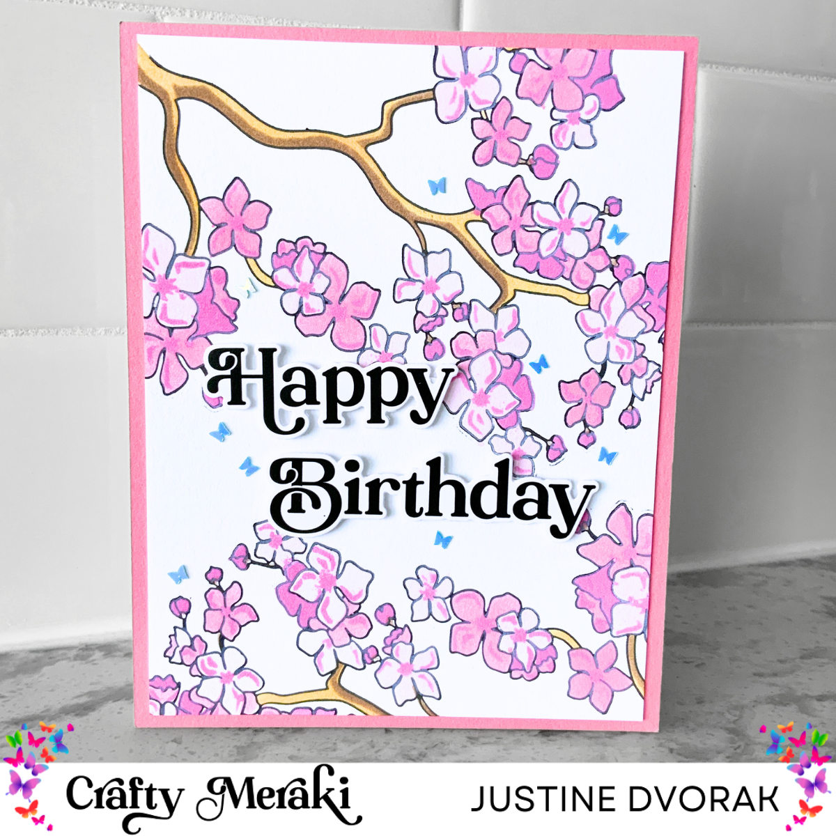 Crafty Meraki Sakura Blossom Layering Stencil set