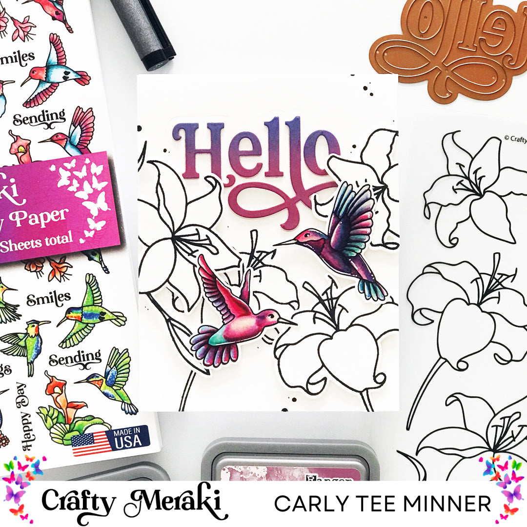 Crafty Meraki Humming Harmony Coordinating Die