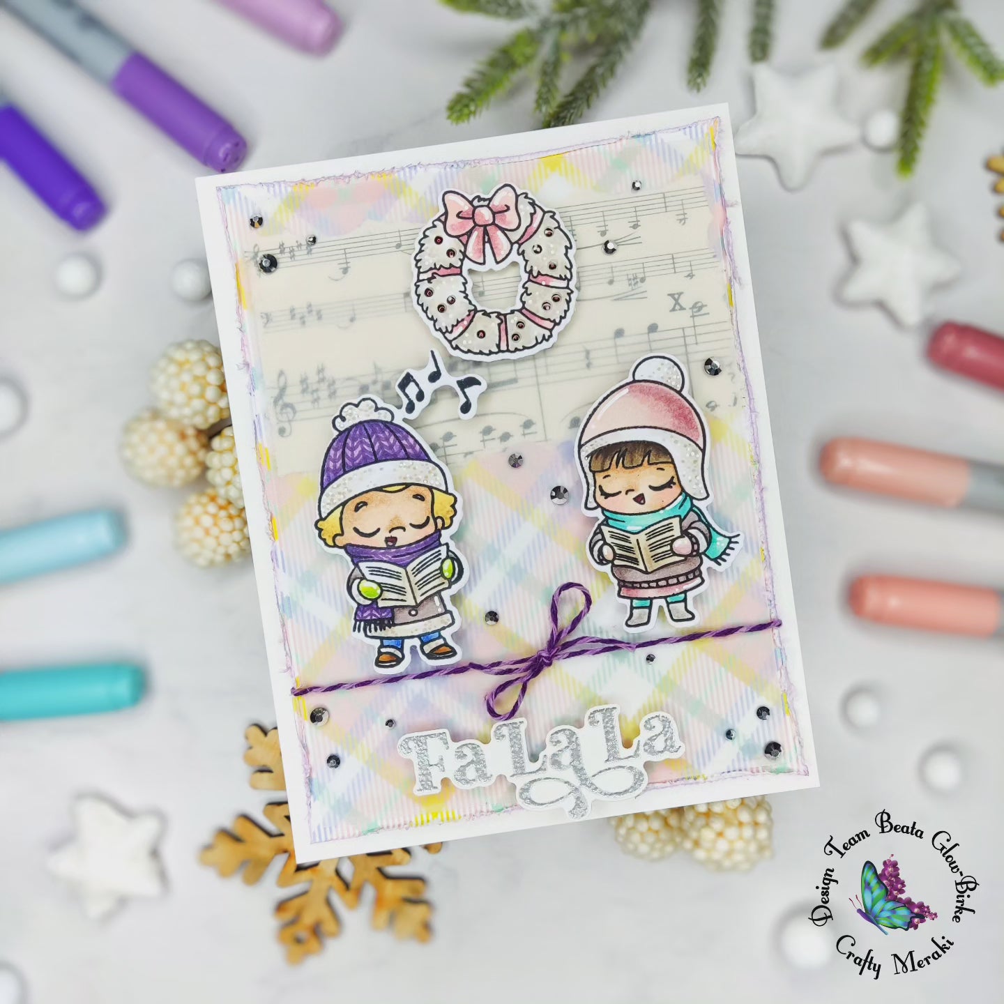 Crafty Meraki Festive Frolic Stamp Set
