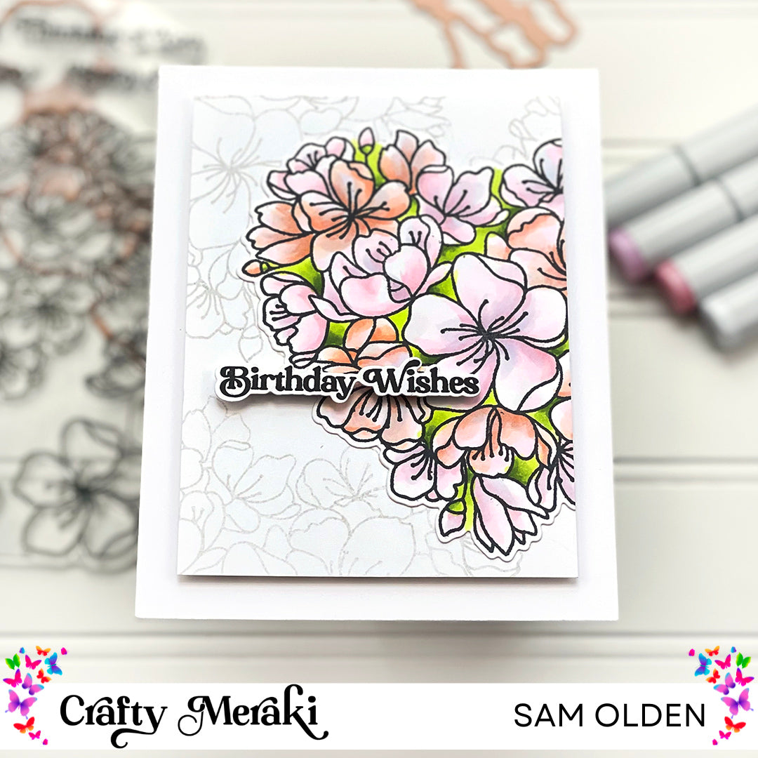 Crafty Meraki Passion Posies Stamp Set