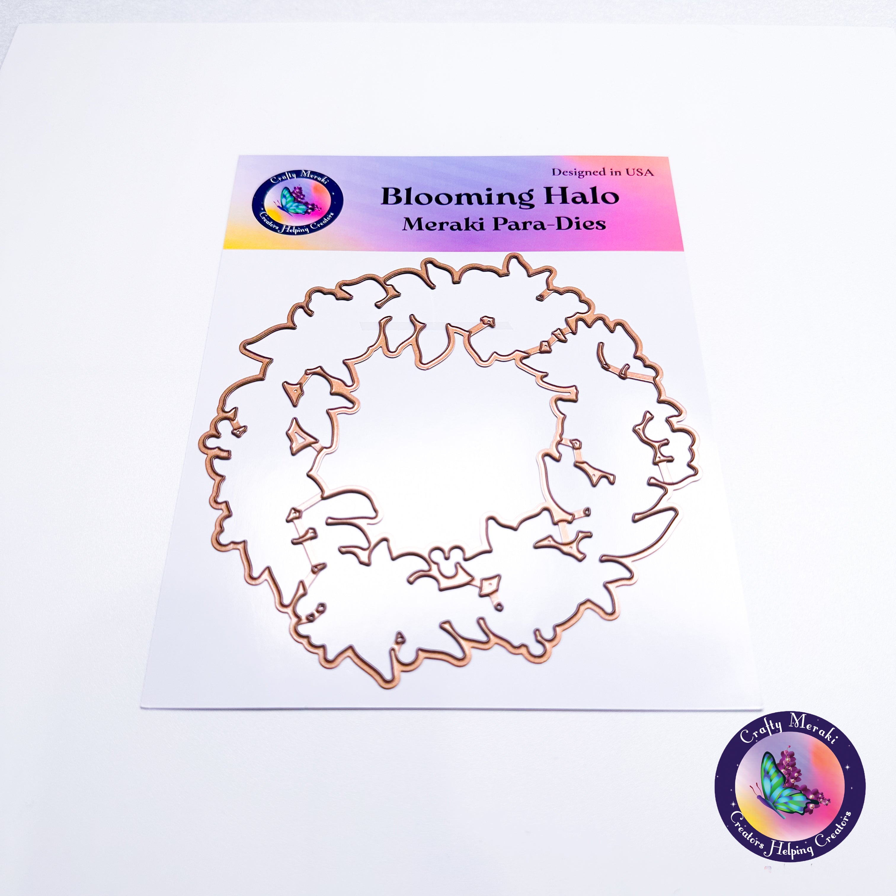 Crafty Meraki Blooming Halo Coordinating Die Set