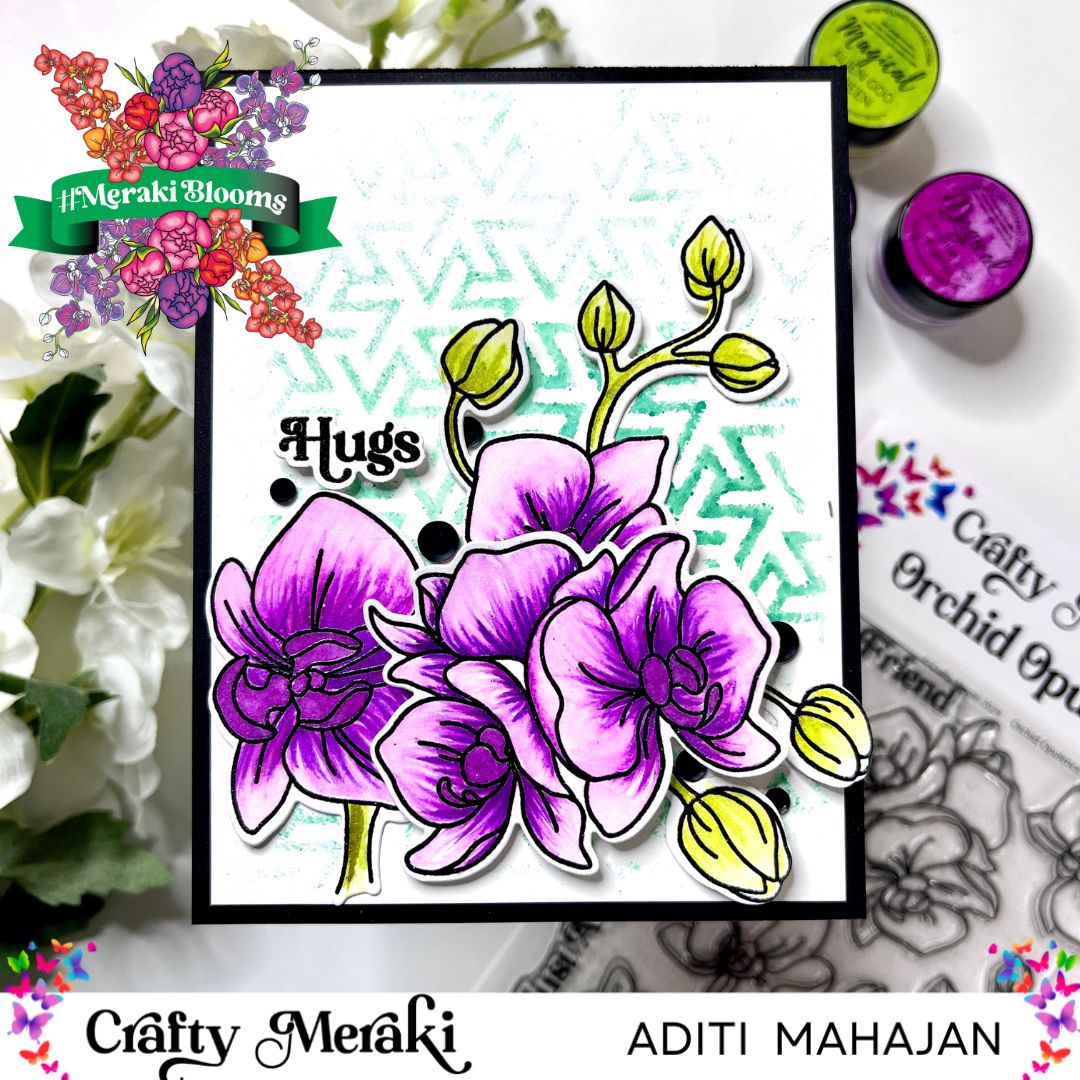 Crafty Meraki Orchid Opulence Coordinating Die