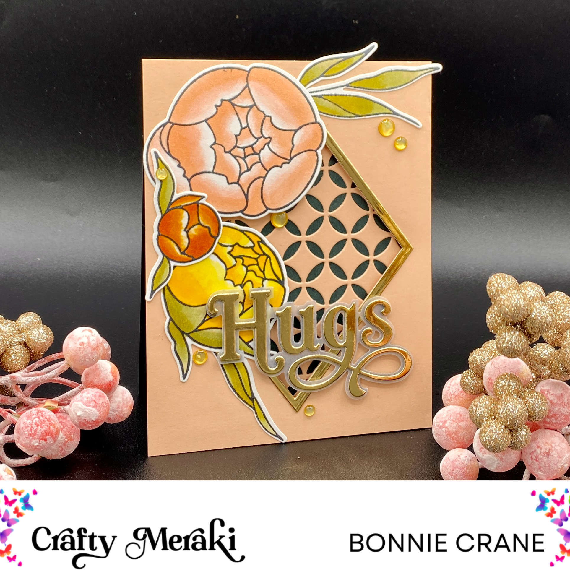 Crafty Meraki Peony Parade Stamp Set