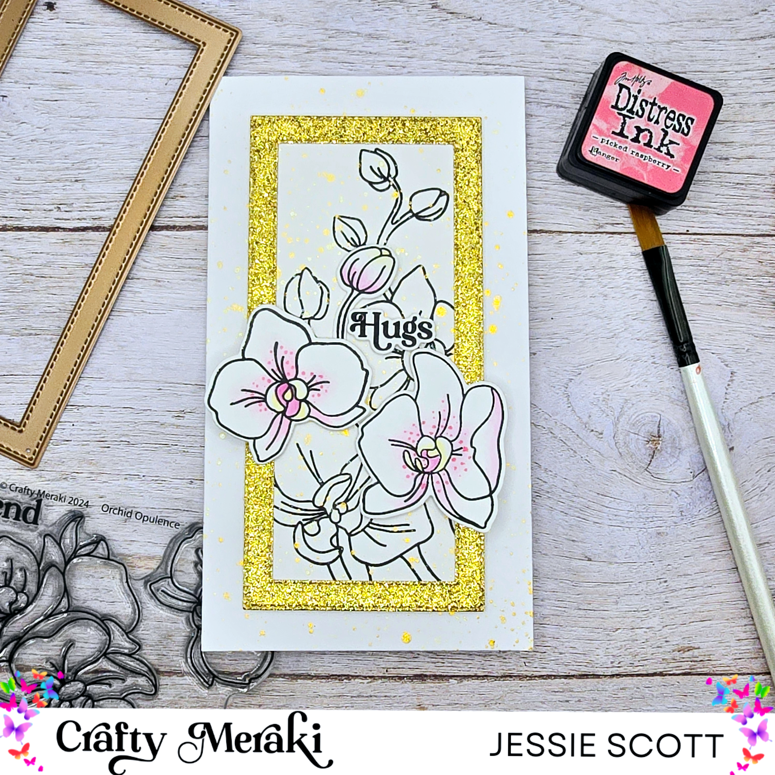 Crafty Meraki Orchid Opulence Stamp Set