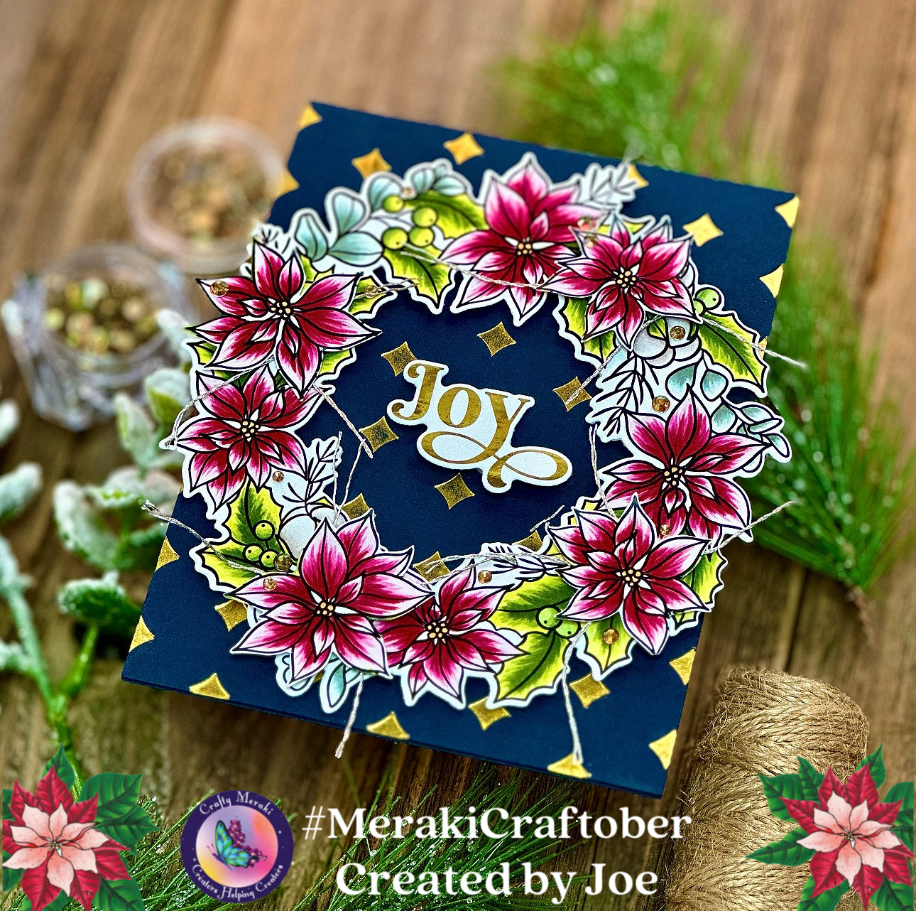 Crafty Meraki EAP - Festive Flora Wreath