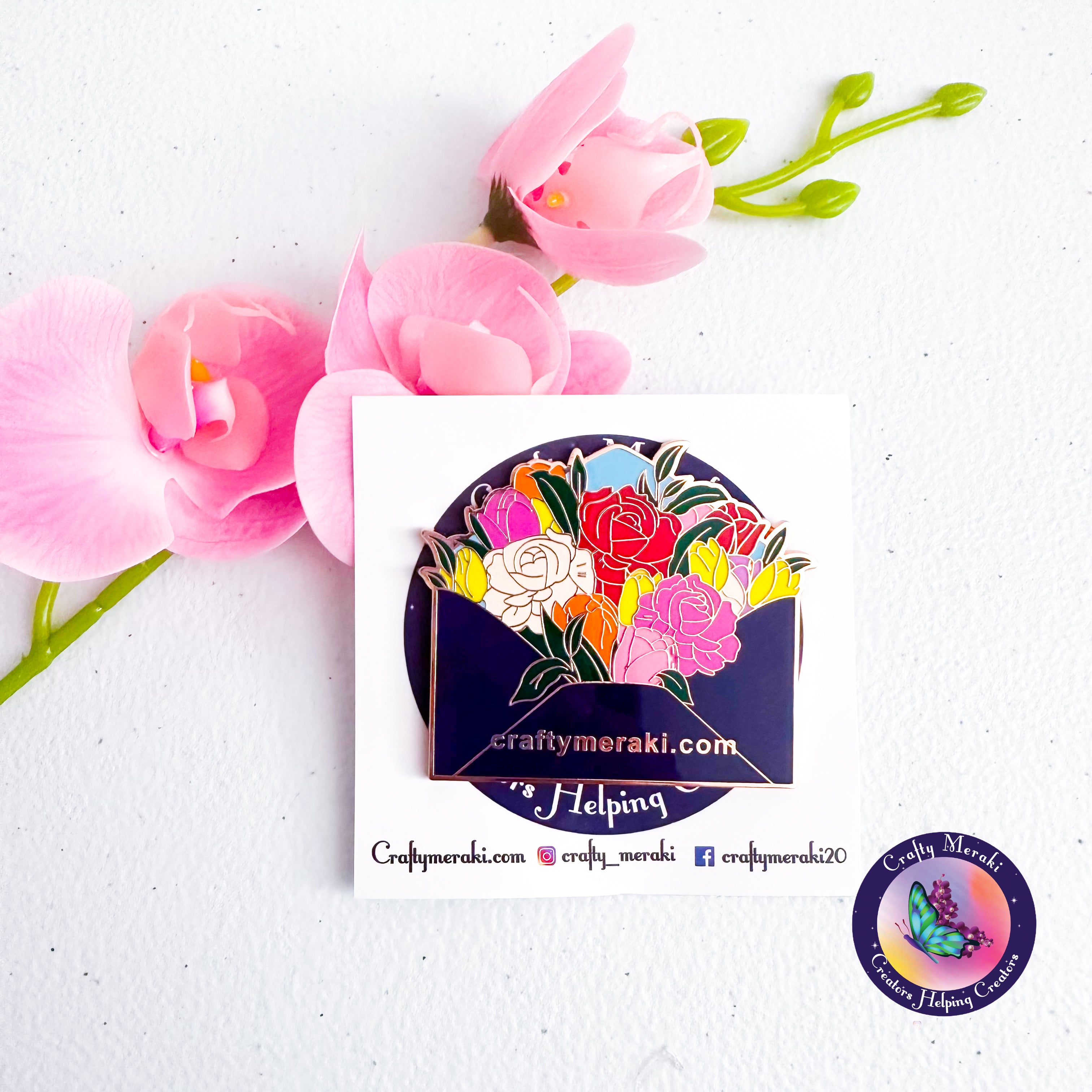 Crafty Meraki Crafty Hugs Enamel Pin