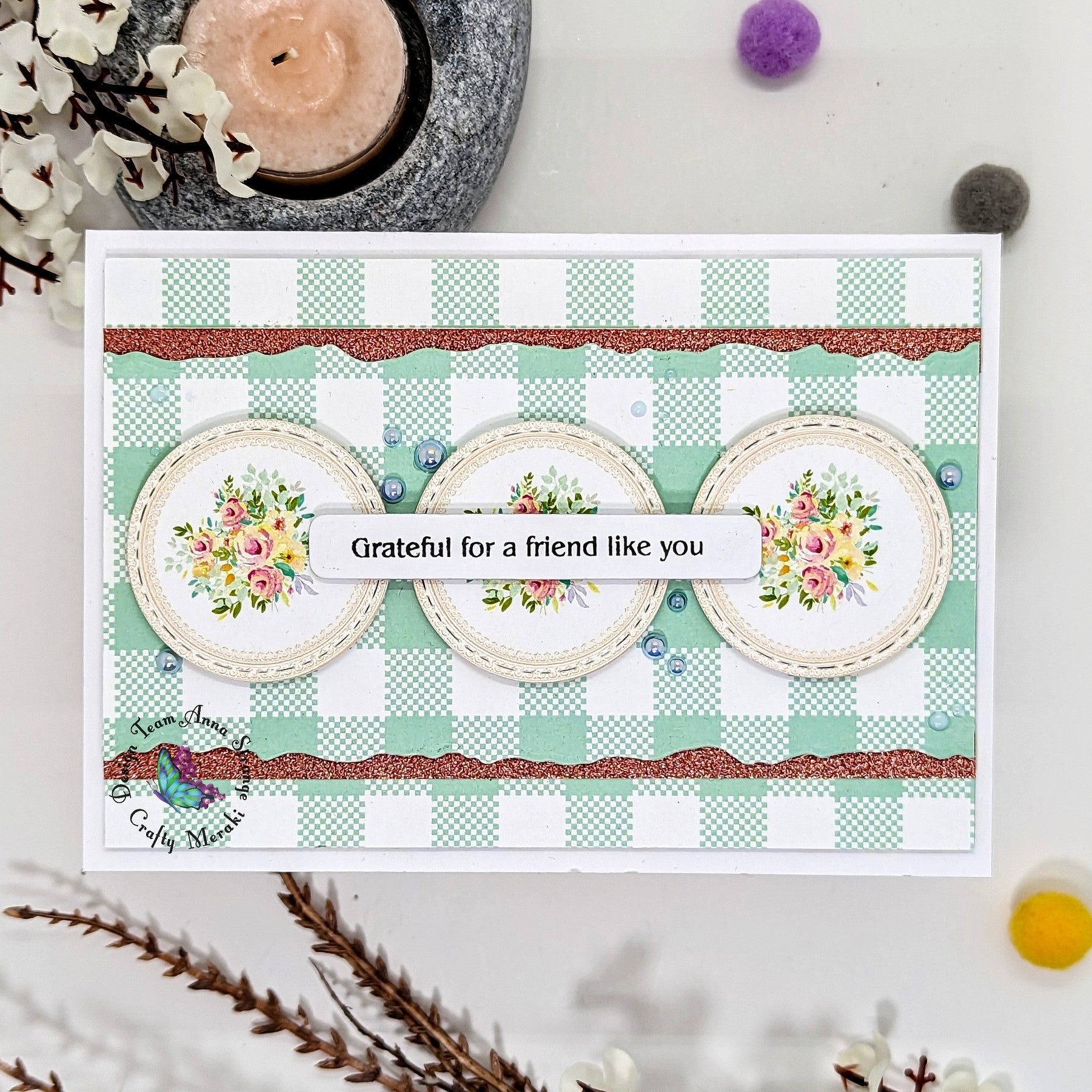 Crafty Meraki Luxe Plaid Pattern Paper Pack
