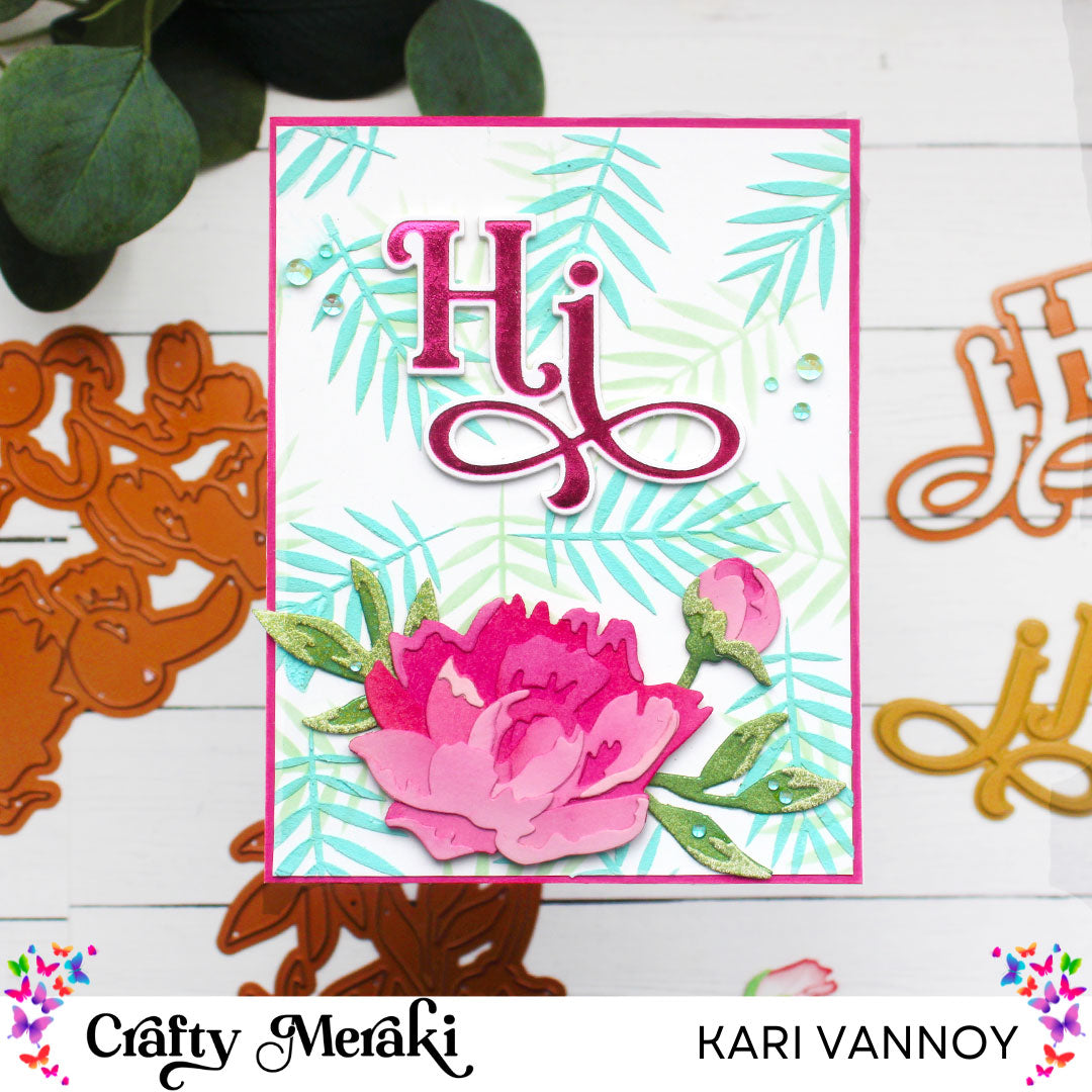 Crafty Meraki - Meraki Moments Hi Hot Foil plate and Die combo