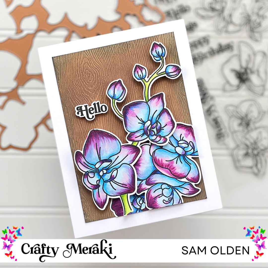 Crafty Meraki Orchid Opulence Coordinating Die