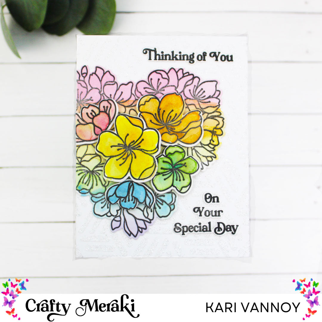 Crafty Meraki Passion Posies Stamp Set