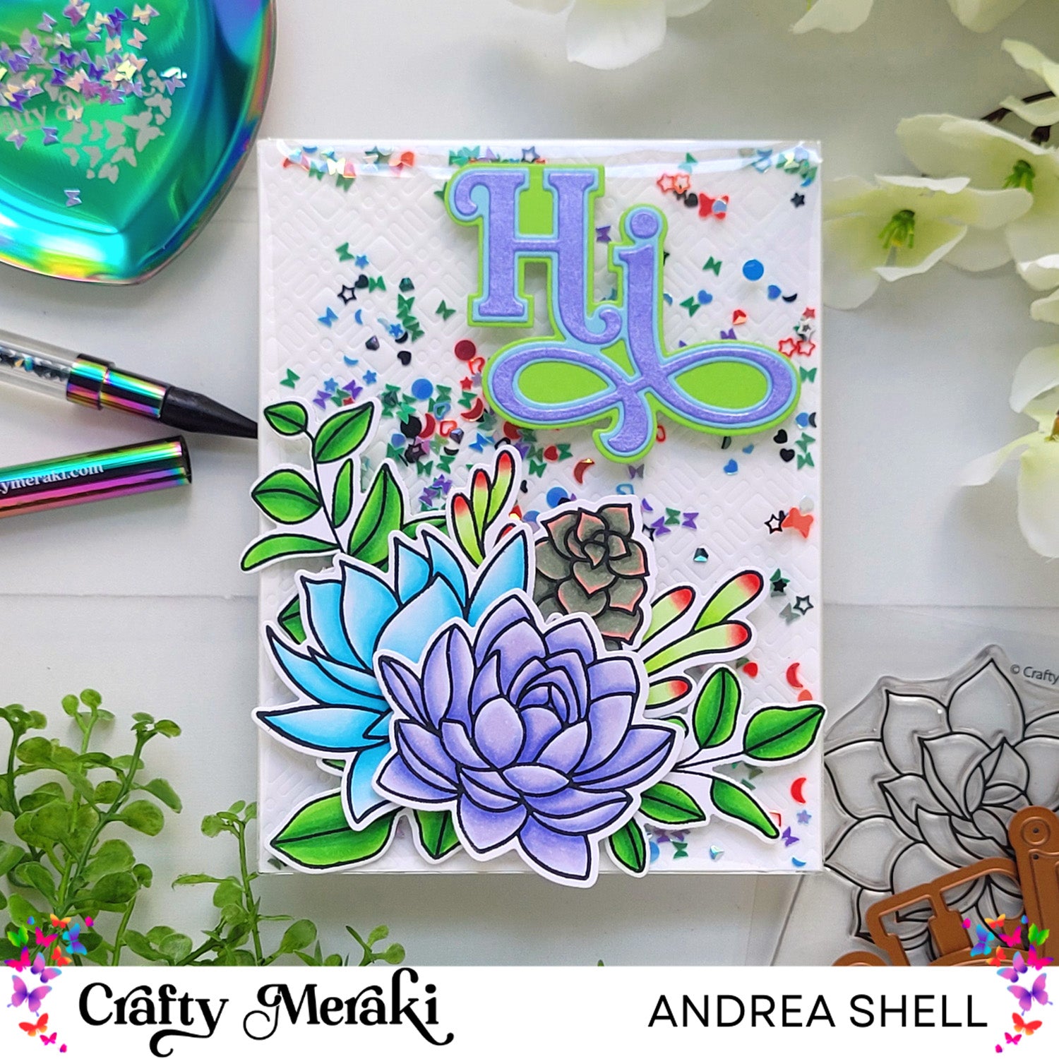Crafty Meraki Sage Symphony Coordinating Die