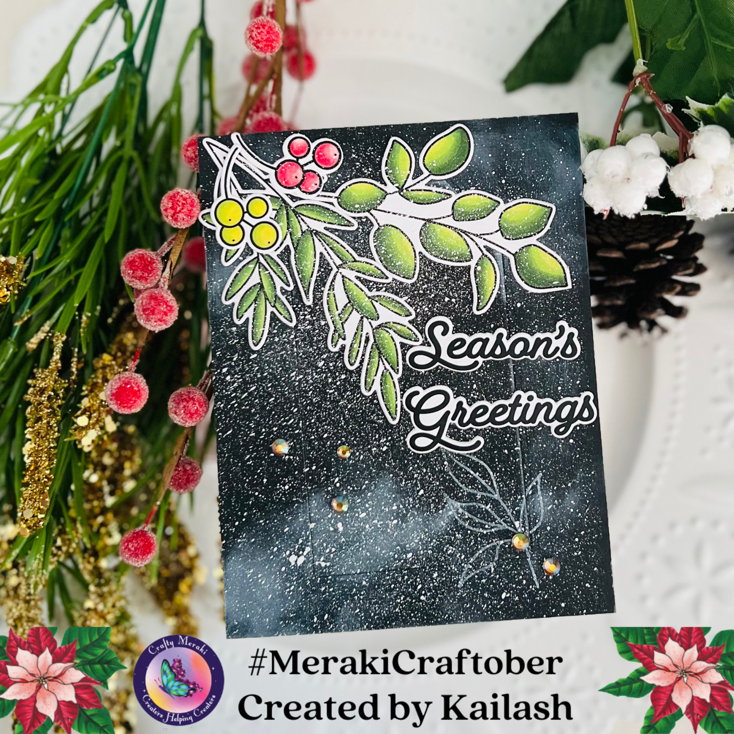 Crafty Meraki Evergreen Elegance Coordinating Die