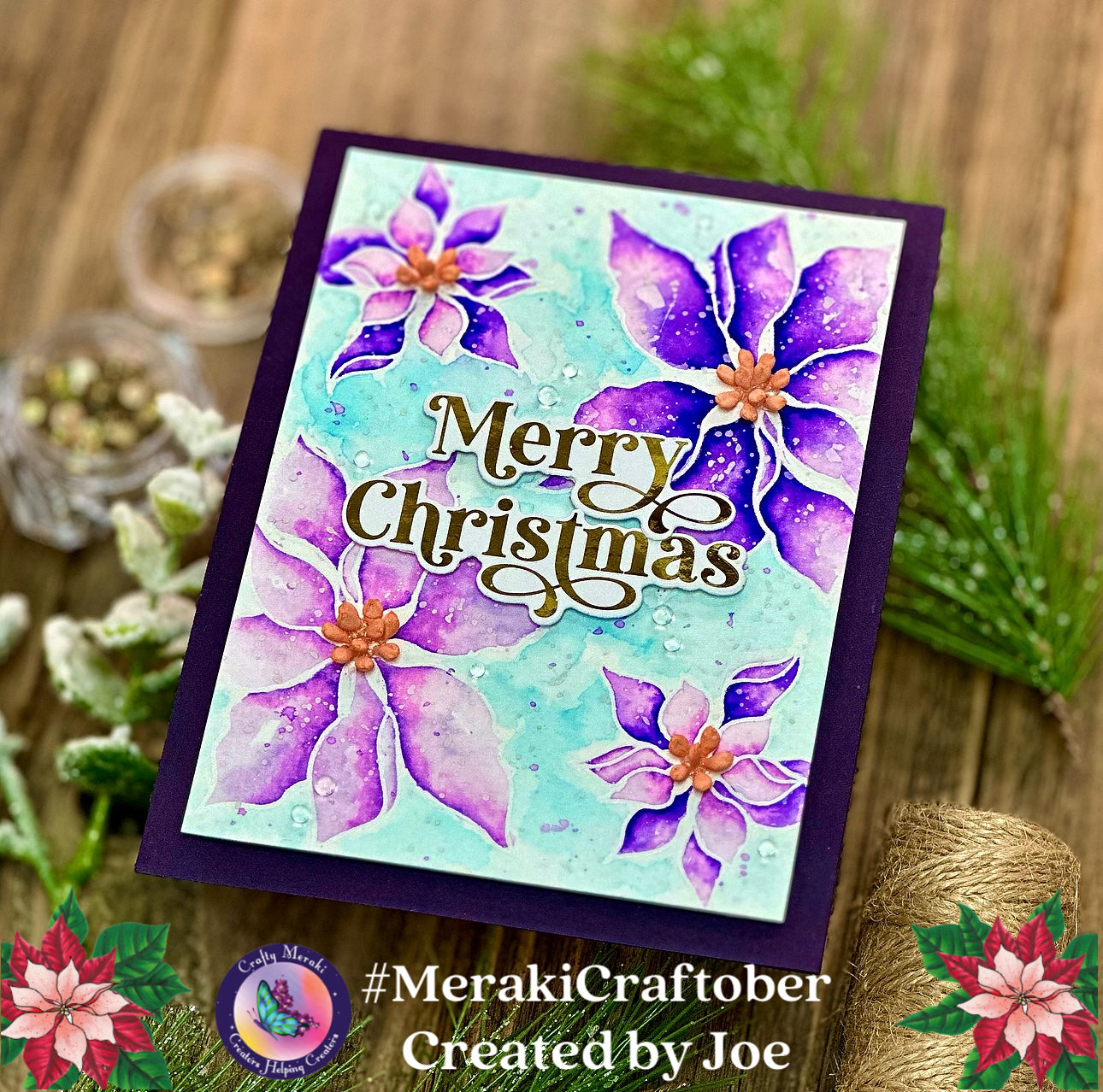Crafty Meraki Blooming Noel Stamp Set
