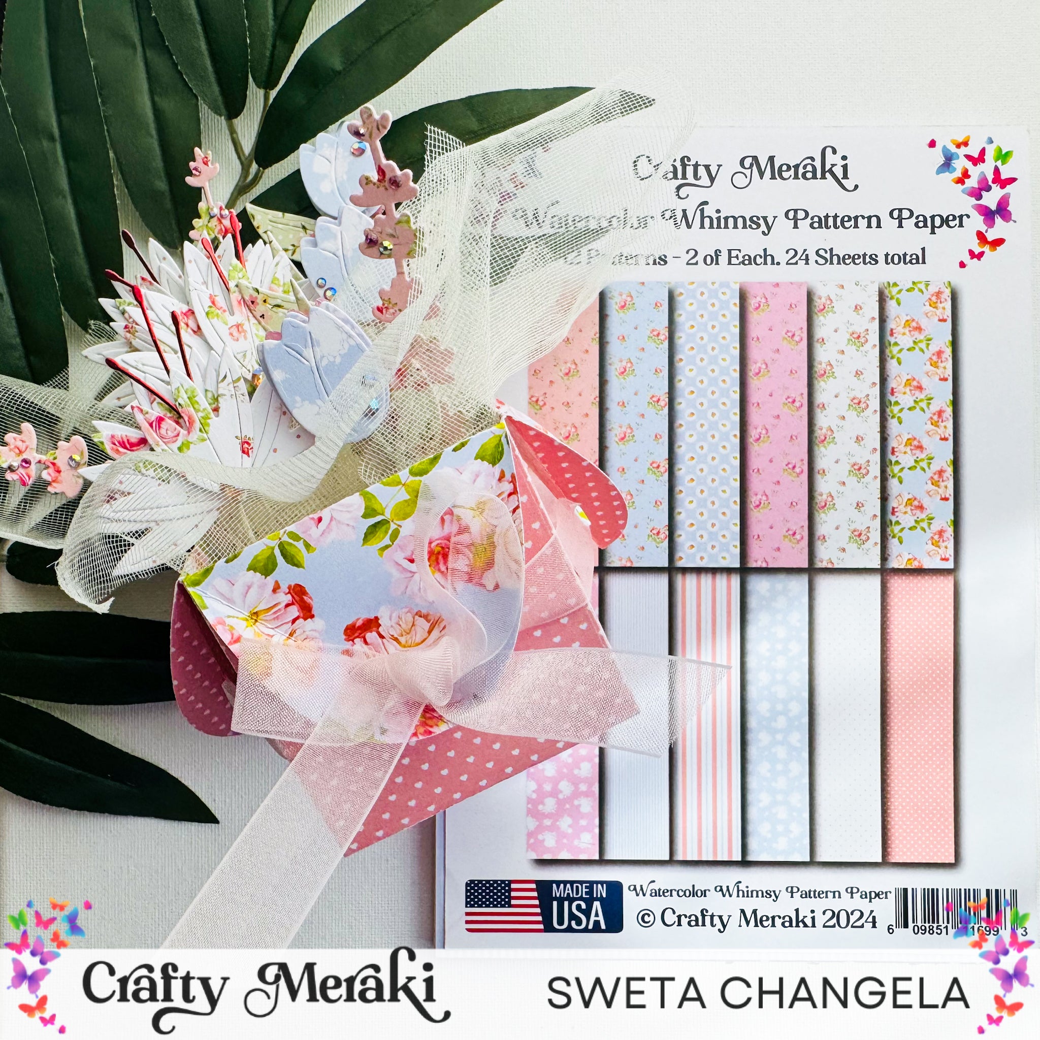 Crafty Meraki  Watercolor Whimsy Paper Pack