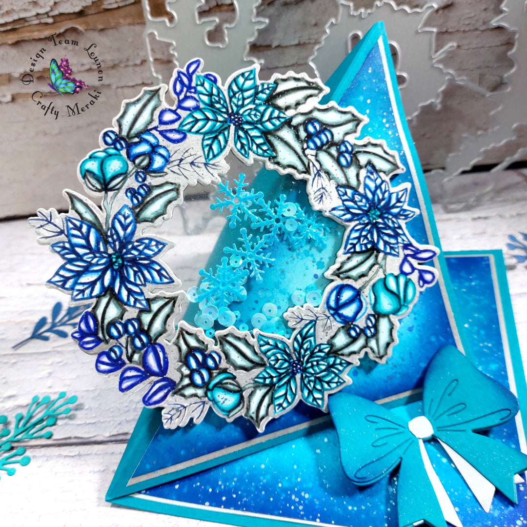 Crafty Meraki Festive Flora Wreath Stamp Set