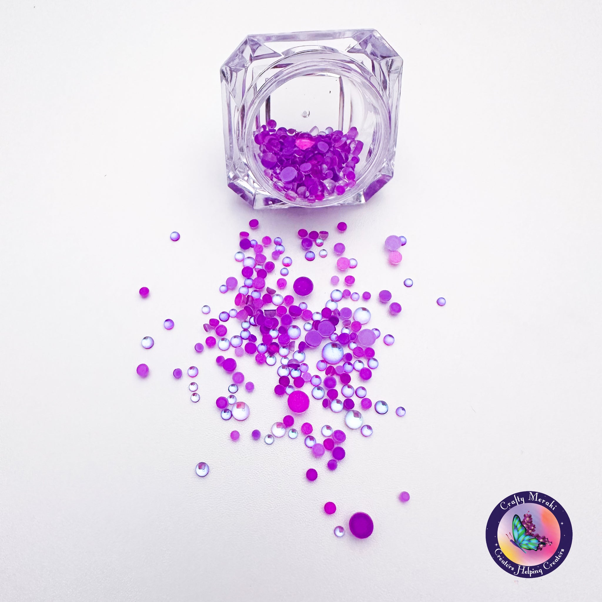 Crafty Meraki Limited Edition gems Dew Drop collection Orchid